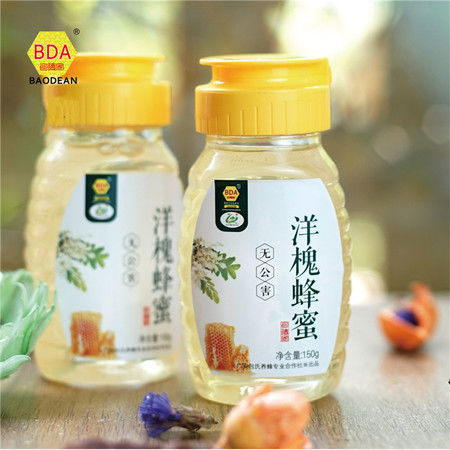 包德安 bda 150g洋槐花蜂蜜 纯净天然农家自产土蜂蜜 真蜂蜜